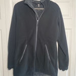 Mountain Hardwear Mountain Hardware Womens Medium Gray Full Zip Jacket Fleece Lined Long Line Photo 0