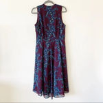 CAbi  Treasure Paisley Purple Swing Dress Women’s Size‎ 8 Spring Easter Church Photo 1
