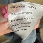 Free People Free‎ People Women's Medium Blue Linen Viscose V Neck Sleeveless Boho Top Photo 5