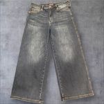 Judy Blue  Mid Rise Tummy Control Wide Leg Crop Denim 88876 Size 11/30 Photo 2