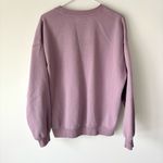 Def Leppard Purple Crew Neck Sweatshirt Pullover Band Graphic Neon Size Medium Photo 5