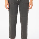 Judith March Washed Gray Utility Jogger Pants Photo 0