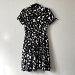 INC Y2K Floral Fit & Flare Dress Womens 6 Party Cocktail Wedding Guest Spring Black Photo 1