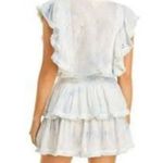 Surf Gypsy Ruffle Mini Eyelet Tie Dye Dress Photo 1
