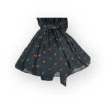 Wildfox new  Couture 𑁍 Dolly Rose Print Ruffle Mini Dress 𑁍 Black Red 𑁍 Medium Photo 6