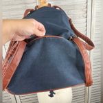 G.H. Bass &Co. G.H. BASS & CO Canvas & Leather Nautical "Love" Backpack Washed Navy Photo 6