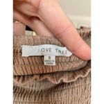 Love Tree  Strapless Jumpsuit Romper Smocked Wide-Leg Boho Neutral Soft Summer Photo 7