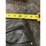 MetroStyle Vintage Black Leather Pants Straight Leg Lined Biker Women’s Size 12 Photo 3