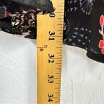 Kimchi Blue  Black Floral Mini Dress Womens 4 Long Sheer Sleeve Boho Casual Photo 8