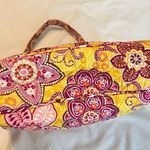 Vera Bradley  Lisa B Bali Slim Hobo Bag Purse Yellow Gold Pink Floral Photo 8