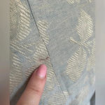 The J. Peterman Co. Jacket Blazer Linen Grey Floral Elaine Benez Seinfeld 0042 Gray Size 4 Photo 5