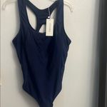 Blue One Piece Swimsuit with Scoop Neckline and Racerback Design Size XL Photo 2