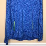 Tangerine  Women’s Athletic Athleisure Blue Neon Green Thumbholes Hood Sweatshirt Photo 3