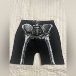 Dolls Kill NWOT  skeleton bike shorts Photo 4