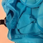 Moda International Y2K 2000s Beaded Neckline Built In Bra Cami Tank Top Blue L Size L Photo 5