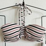 Shade & Shore Pink Textured Striped Bandeau Halter Bikini Top Women’s 34C NWT Photo 4