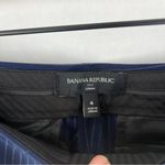 Banana Republic  Factory Logan Navy Pinstripe Slim‎ Boot Cut Pants NWT Size 4 Photo 5