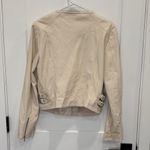 Bagatelle  Cream Leather Jacket with Silver Accents Photo 2