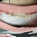 Floral Camo Long Sleeve Top with Pink Sleeves Photo 4