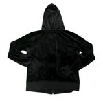 BCBG Y2K Rhinestone Logo Black Velvet Zip Photo 1