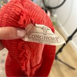 Vintage longhorn western wear tiered coral red skirt size large Photo 3