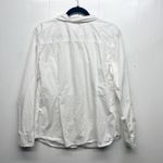 Charter Club  Women's White Button Front Long Sleeve Shirt Size 16 Breathable Photo 5