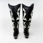 [Dolce Vita] Black Samare Western Leather Tall Embroidered Cowboy Boots Size 6.5 Photo 5