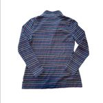Talbots T by  Striped Long Sleeve Pullover Navy Blue Multicolor Size XS Photo 2