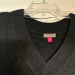 Vince Camuto women’s  black oversized sweater vest NWT Photo 1