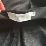 ASTR  REESE METALLIC TWIST FRONT BODYSUIT IN BLACK NWT L Photo 4