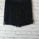BB Dakota Jack by  Black Fringe Skirt size 2 Photo 5