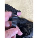 Vintage Wonder Maid Nightgown Navy Black Satin Full Slip Lace SZ 38 Negligee Size M Photo 4