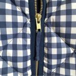 J.Crew Quilted Excursion Vest in navy and white gingham, size XXS Photo 1