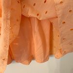 ASOS DESIGN Broderie V Front V Back Tiered Mini Smock Dress Orange Photo 7