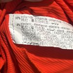 ZARA  orange ruffled sleeve ribbed bodysuit Photo 6