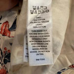 Lucky Brand | White Floral Puff Sleeve Open Tie Back Mini Dress Size S NWT Photo 6