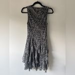 Jessica Howard  Black White Ruffle Whimsigoth Fairy Sleeveless‎ Dress Size 6 Photo 4
