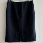 J.Crew  Black Wool Skirt, Black Pencil Skirt, Solid Knee-Length Skirt, Size 4 Photo 6