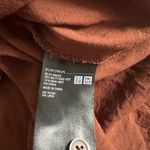 Uniqlo Linen Blend Short Sleeve Shirt size M Photo 3