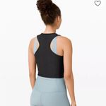 Lululemon Black Active Top Stretch with Meshing Reflective 4 Photo 1