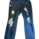 Judy Blue  Distressed Dark Wash Denim Jeans -‎ Ripped Knee & Thigh 20W Casual Photo 0