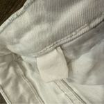 ZARA Women’s White Hi-Rise Straight Jeans Size 2 Ankle Length Raw Hem Edge Photo 4