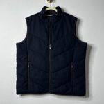 Joseph  Abboud Black Chevron Full Zip Vest XL Photo 0