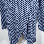 The Limited  Blue and Navy Chevron Convertible Cardigan Size XL Blue Cardigan Photo 4