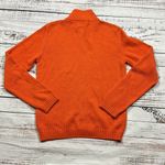 Thomas Burberry zip up sweater cotton size large Orange Photo 2
