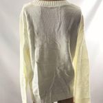 New American Flag Sweater Long Sleeve Patriotic Size L July 4th Pullover Knit White Size M Photo 2