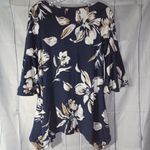 White Mark floral top NWOT Blue Photo 5