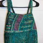 Elegant Teal and Purple Mini Dress Made In India Swami Gear Size L/XL Boho Green Size L Photo 1
