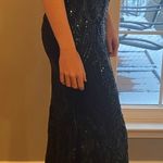 Windsor Emerald Green And Black Prom Dress Photo 2