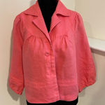 Grace Elements ‎Women’s Jacket-size 10-Linen-Coral Photo 0